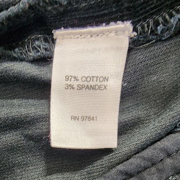 J.Jill Pants Womens 12 Black Stretch Corduroy Mid Rise Ankle Side Zip Tapered - Picture 5 of 11